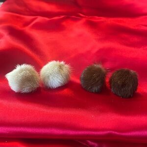 Vintage Mink earrings